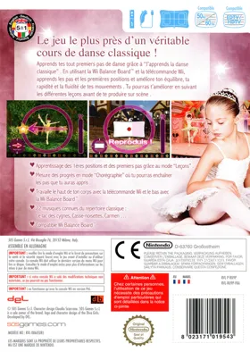 My Ballet Studio box cover back